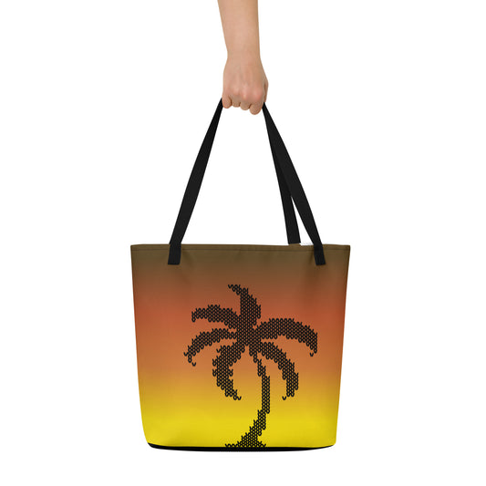 Sommer Strandtasche Palmingo (Flamingo und Palme)