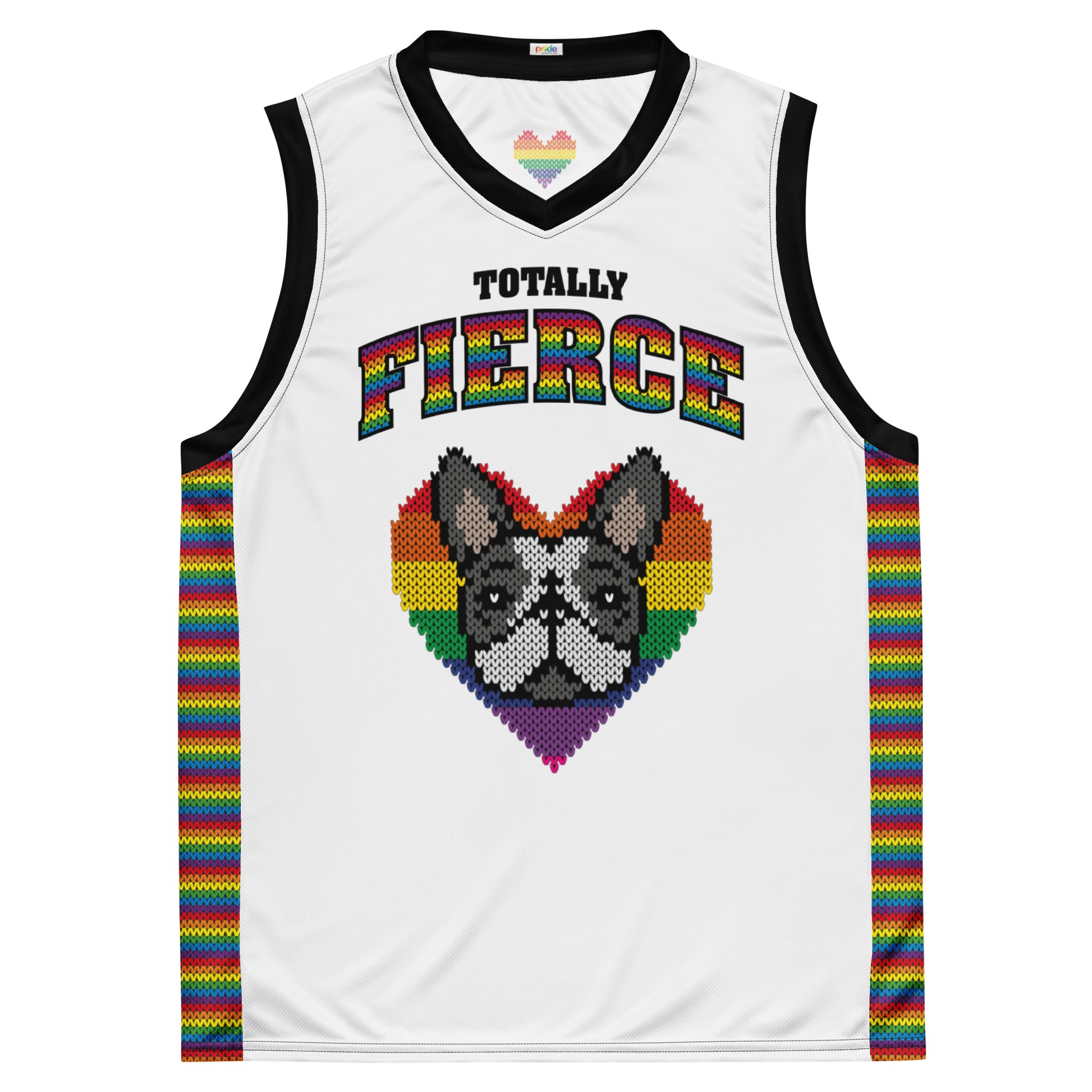 PRIDE Trikot mit französischer Bulldogge (Fellfarbe schwarz-weiß)