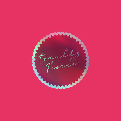 PINK Totally Fierce Hologramm-Sticker