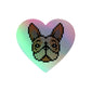 Sommer Hologramm Sticker Frenchie (fawn pied)