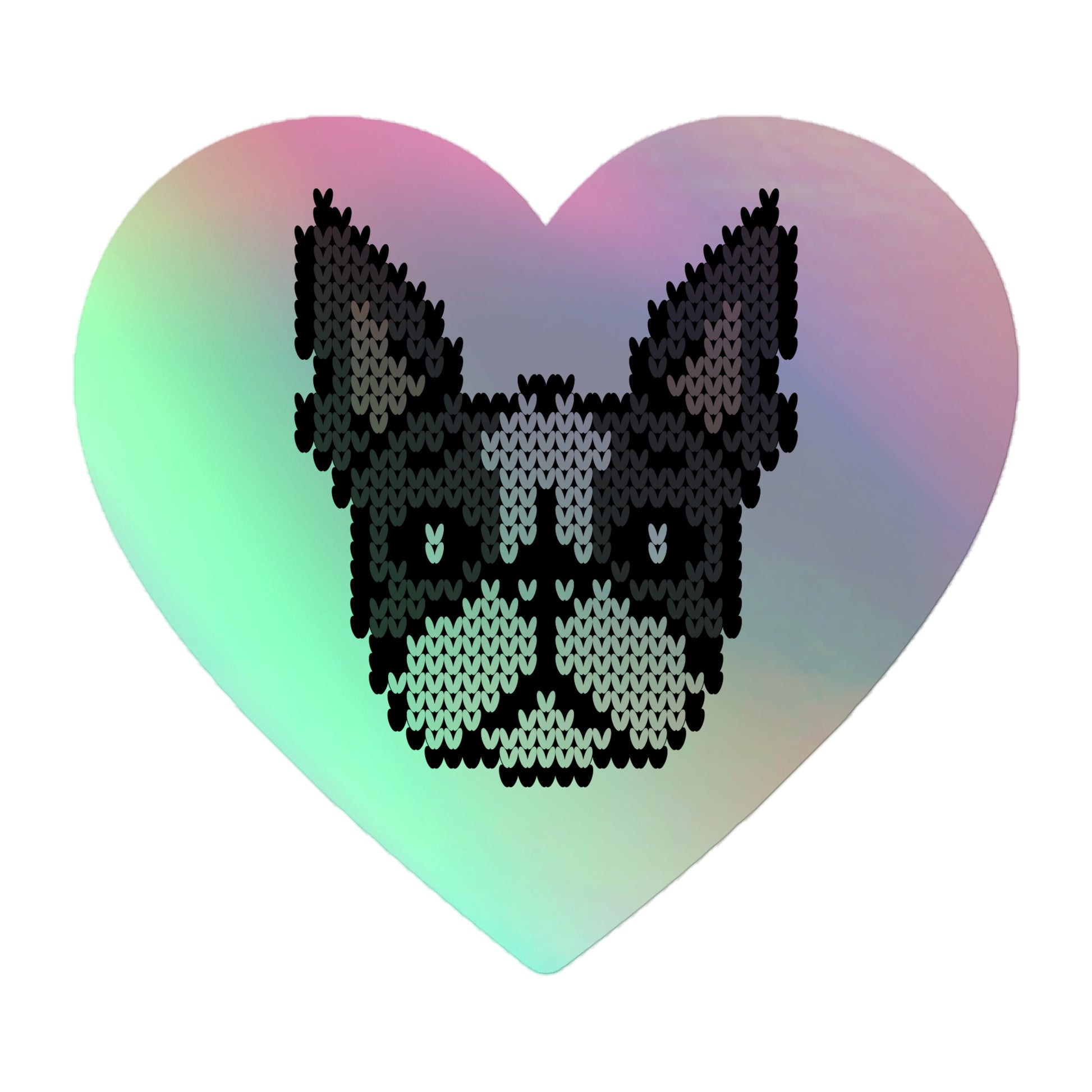 Sommer Hologramm Sticker Boston Terrier