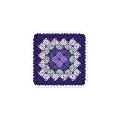 Granny Square Lavender Sticker