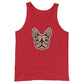 Summer Frenchie Tank Top (Fellfarbe creme) in rot