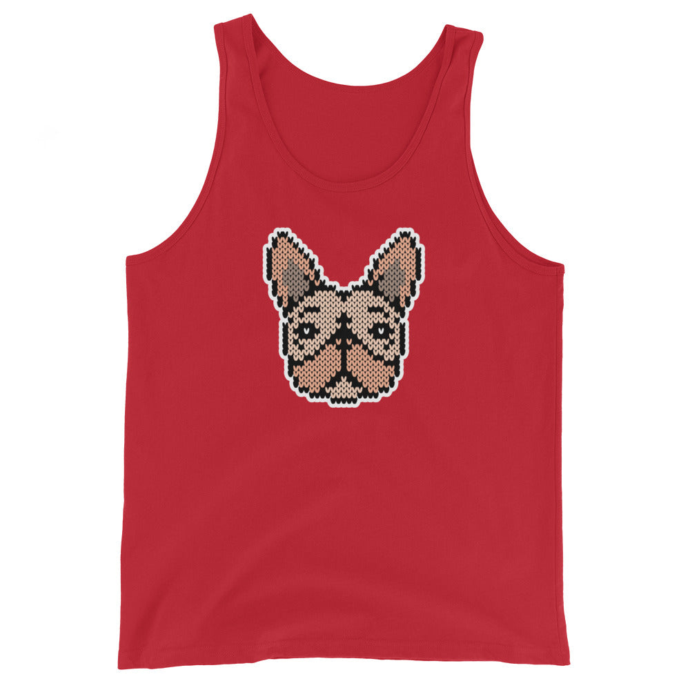 Summer Frenchie Tank Top (Fellfarbe creme) in rot