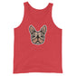 Summer Frenchie Tank Top (Fellfarbe creme) in rot meliert