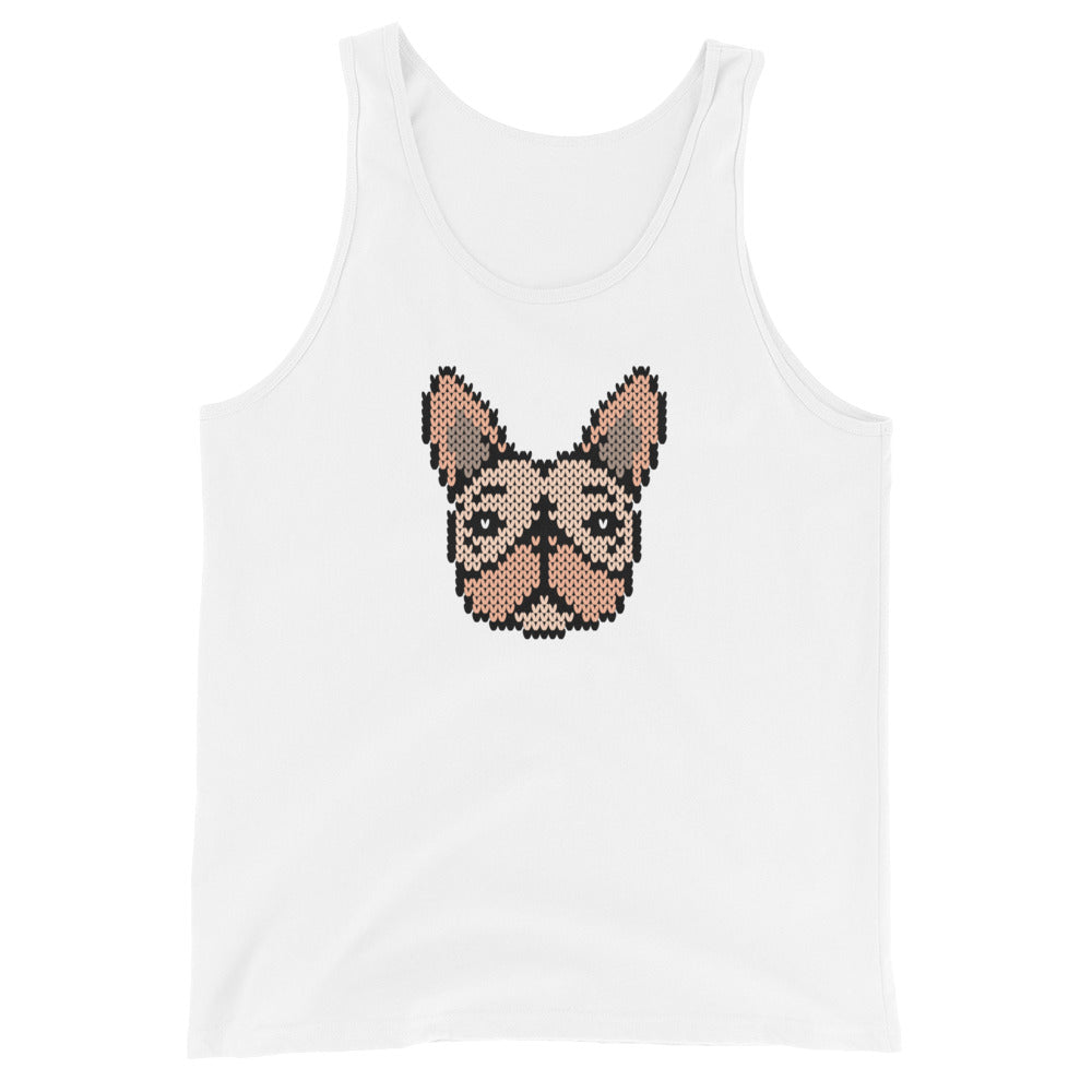 Summer Frenchie Tank Top (Fellfarbe creme) in weiss
