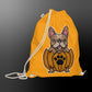 Halloween sports bag with frenchie (fur color fawn pied)