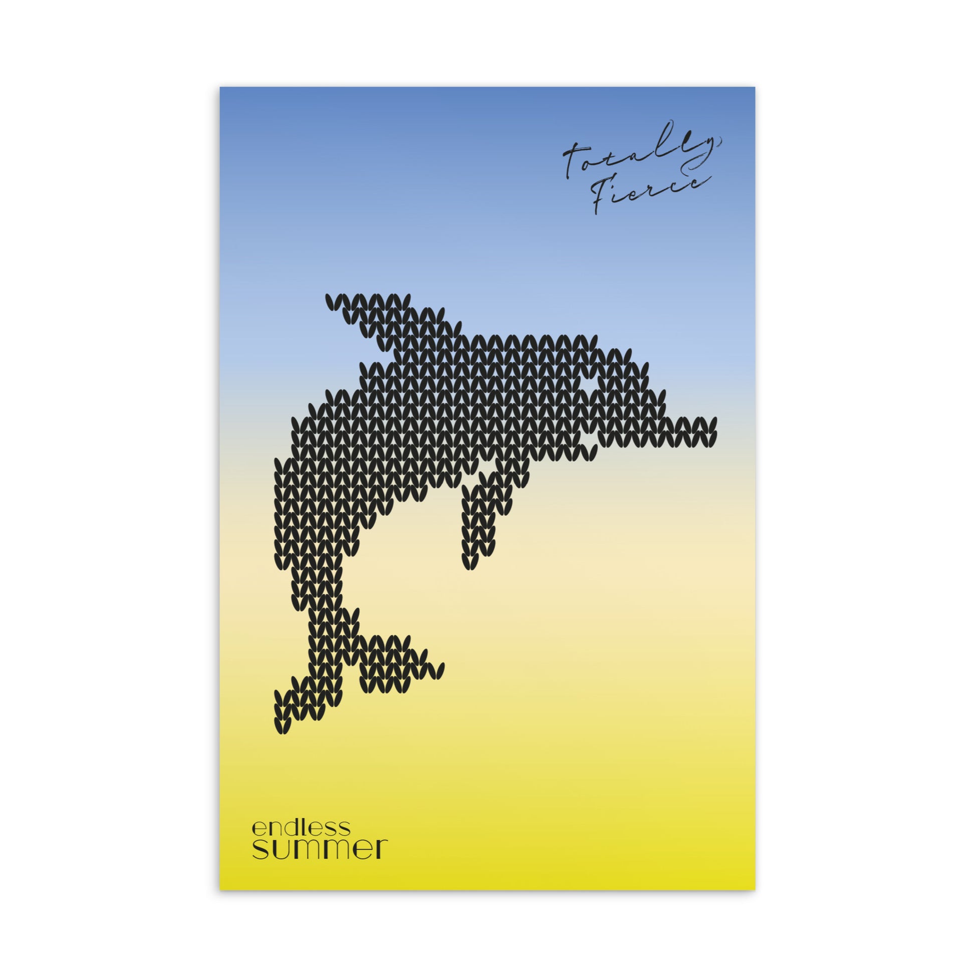 Sommer Postkarte mit Delfin - Karte 3