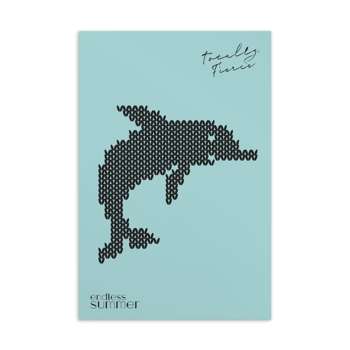 Sommer Postkarte mit Delfin - Karte 2