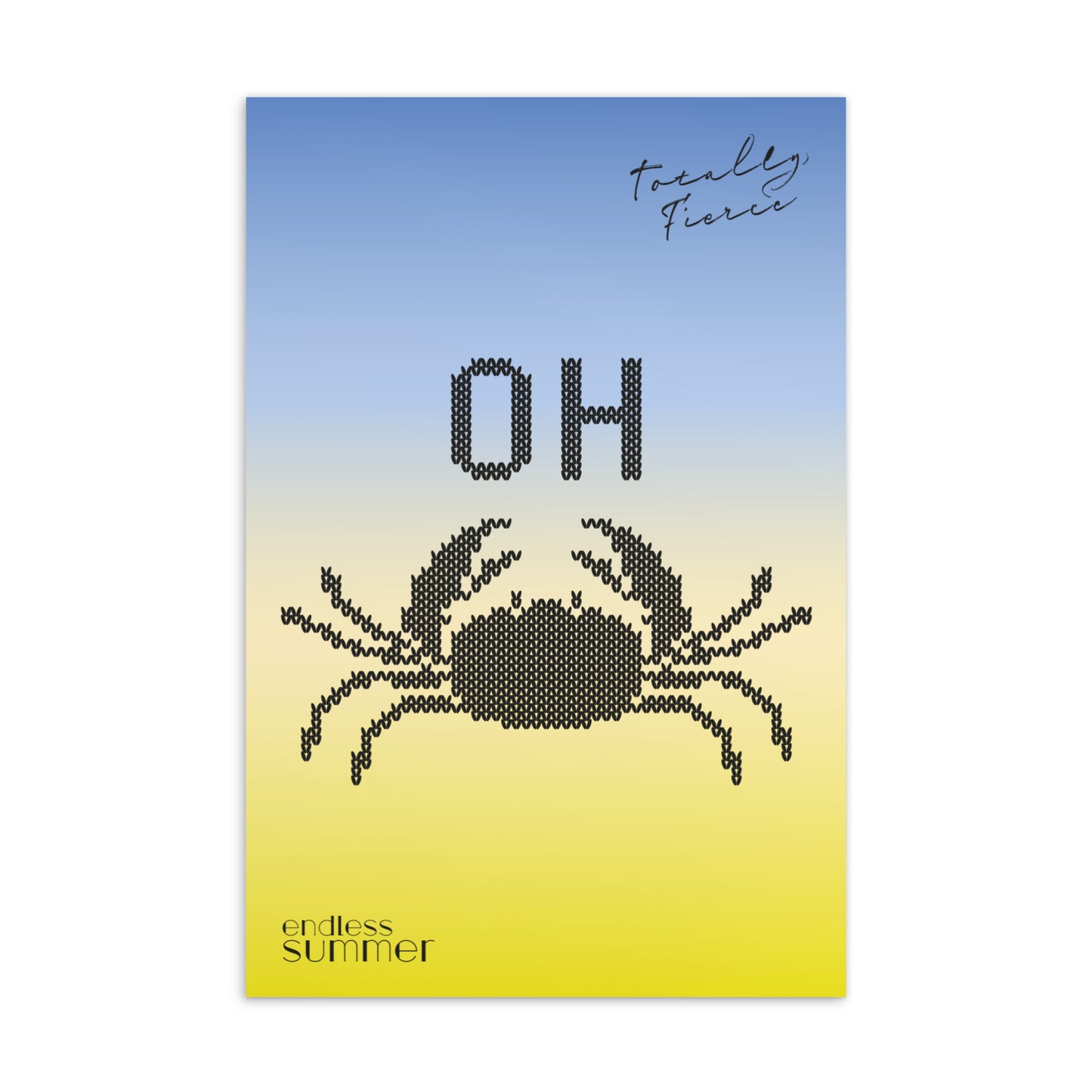 Sommer Postkarte Oh Crab - Karte 3