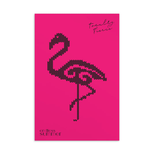Sommer Postkarte mit Flamingo - Karte 2