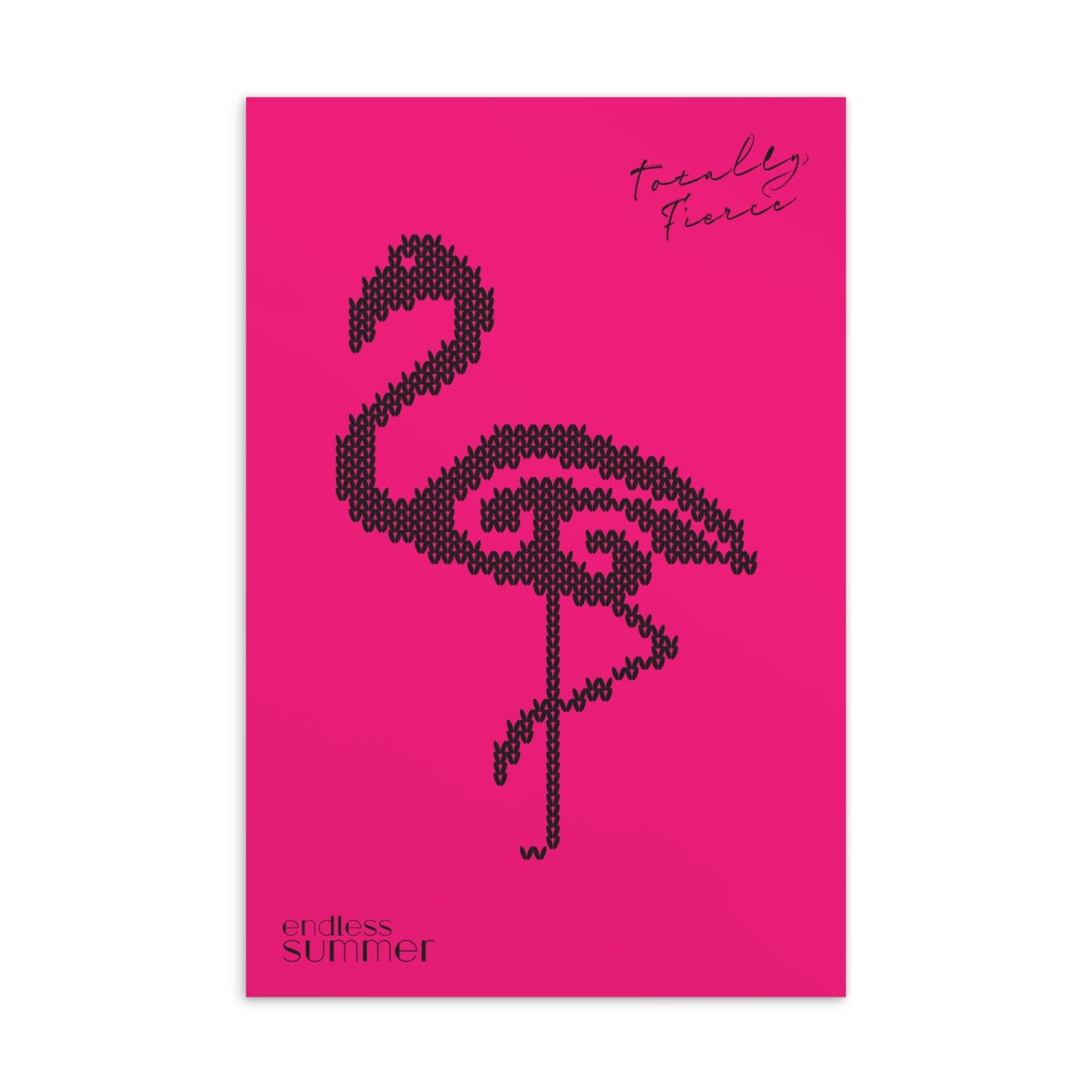 Sommer Postkarte mit Flamingo - Karte 2