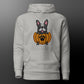 Halloween hoodie with frenchie (fur color black and white)