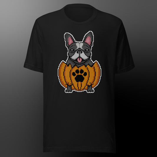 Halloween Shirt Frenchie (Fellfarbe schwarz-weiß)