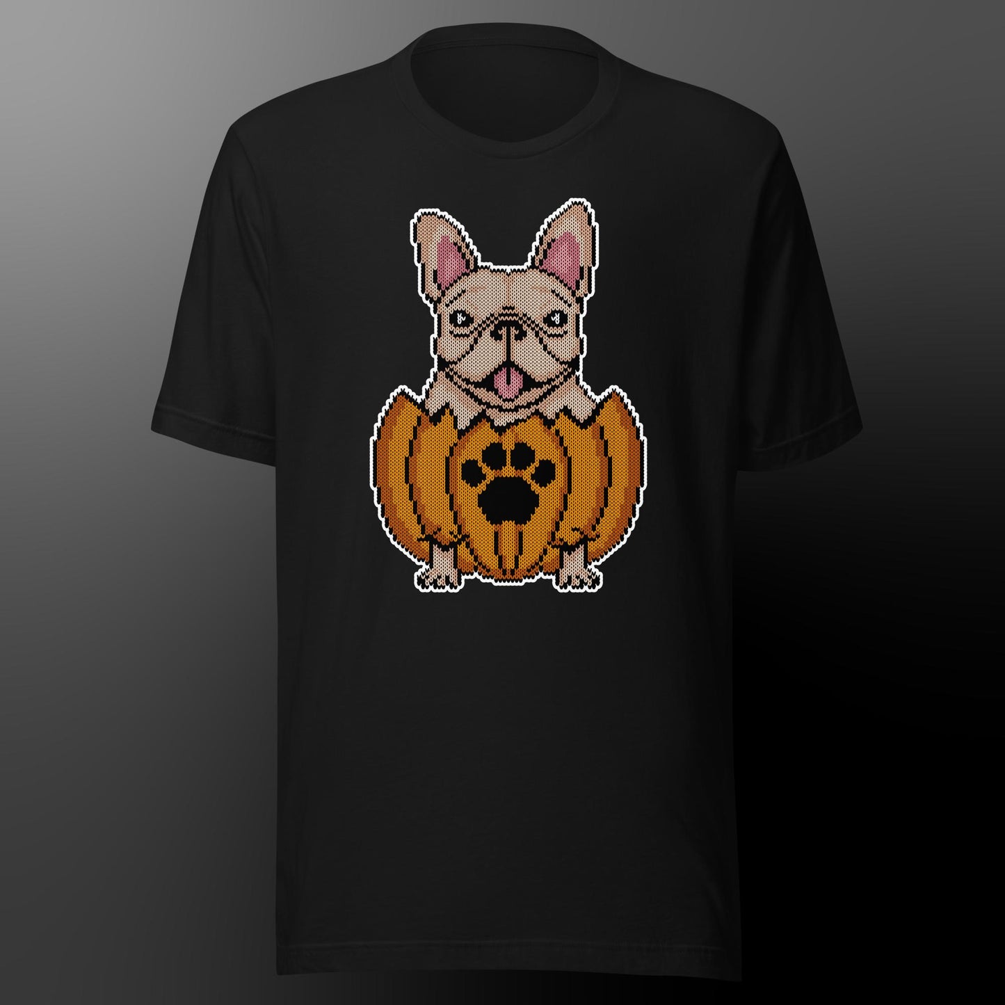 Halloween shirt with frenchie (fur color creme)