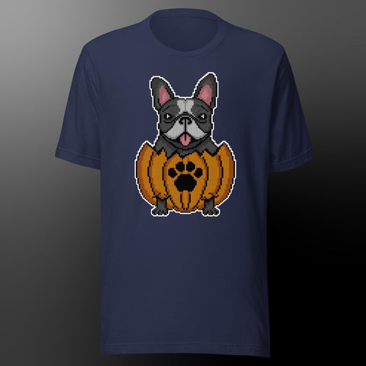 Halloween Shirt Frenchie (Fellfarbe schwarz-weiß)