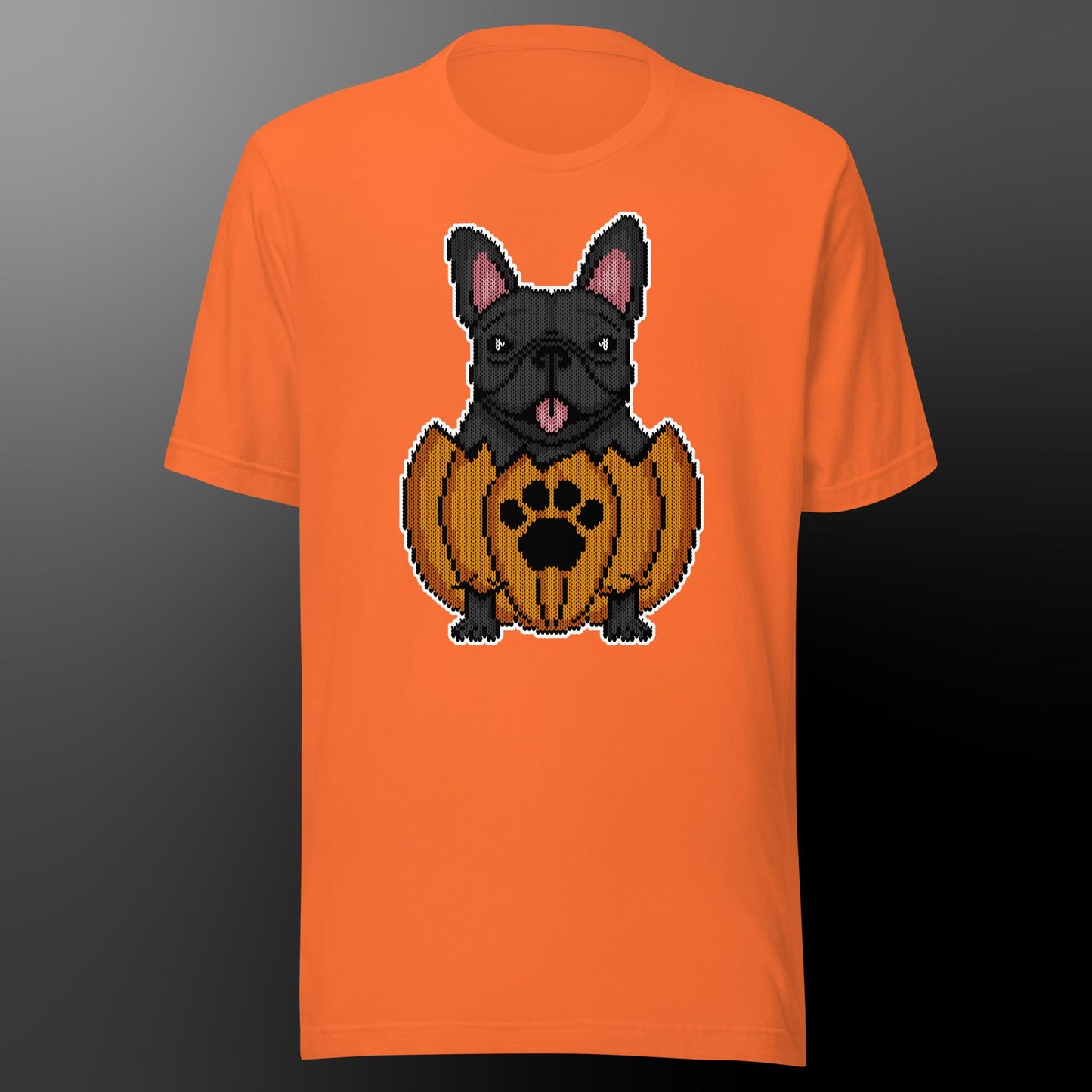 Halloween shirt with frenchie (fur color black)