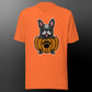 Halloween shirt with frenchie (fur color black and white)