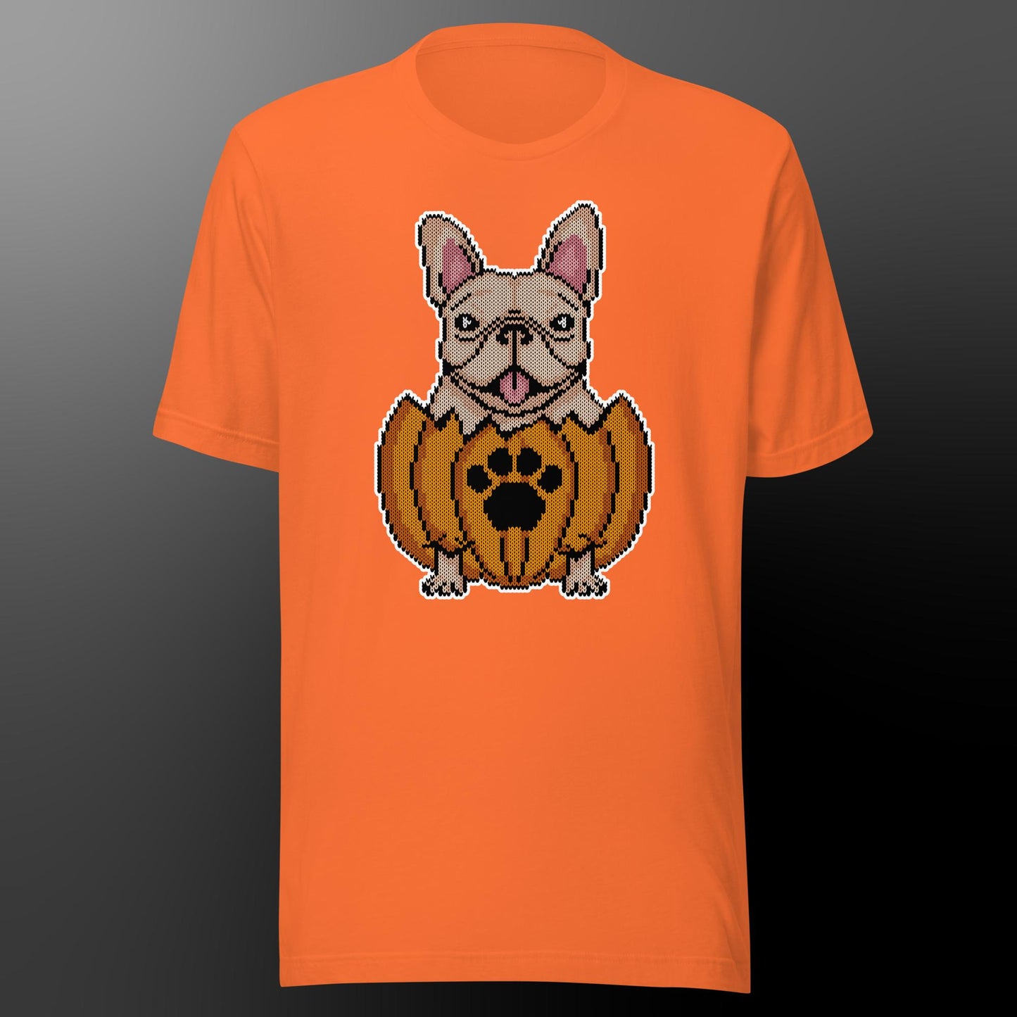 Halloween shirt with frenchie (fur color creme)
