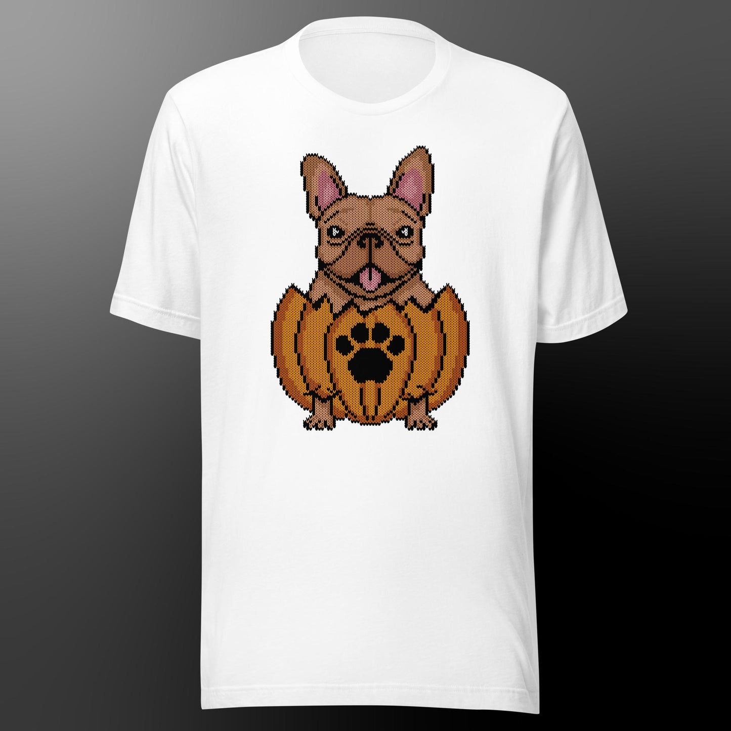 Halloween shirt with frenchie (fur color red fawn)