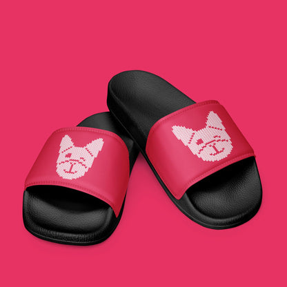 PINK women's frenchie slippers