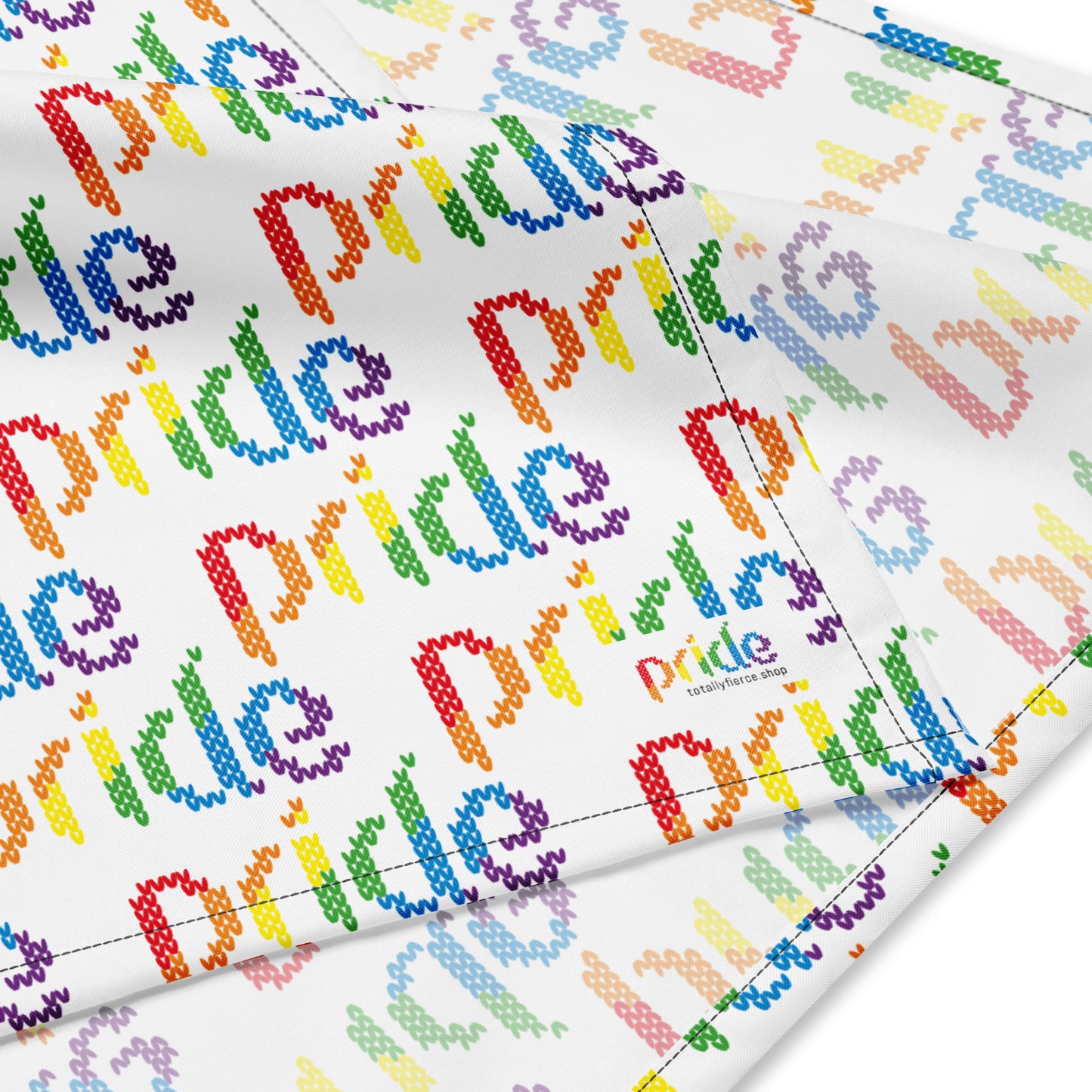 PRIDE Logo Bandana 2023 in weiß