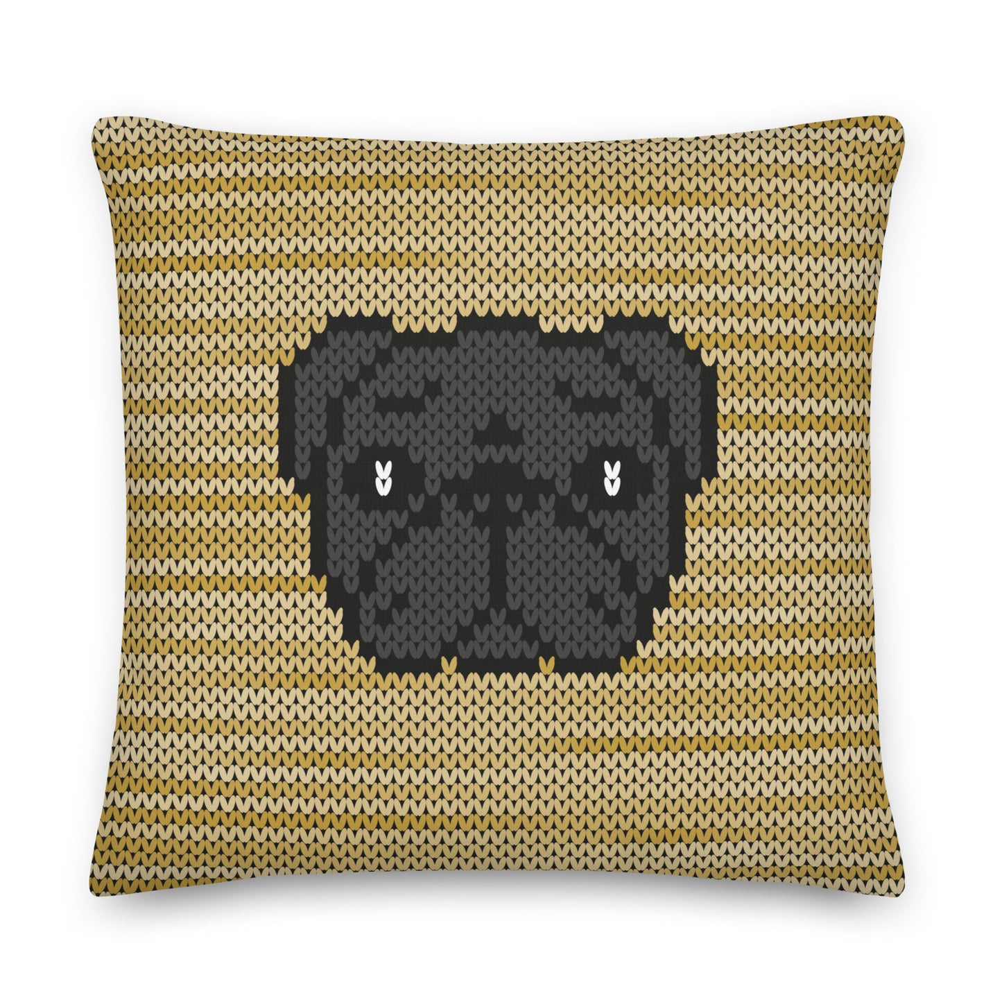 COZY Premium Pillow Pug Black
