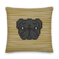 COZY Premium Pillow Pug Black