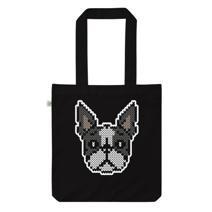 COZY Organic Fashion Tote Bag Boston Terrier