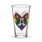 PRIDE Frenchie Trinkglas 2023 (Fellfarbe schwarz & weiß)