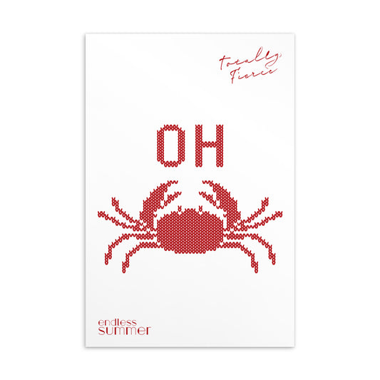 Sommer Postkarte Oh Crab - Karte 1