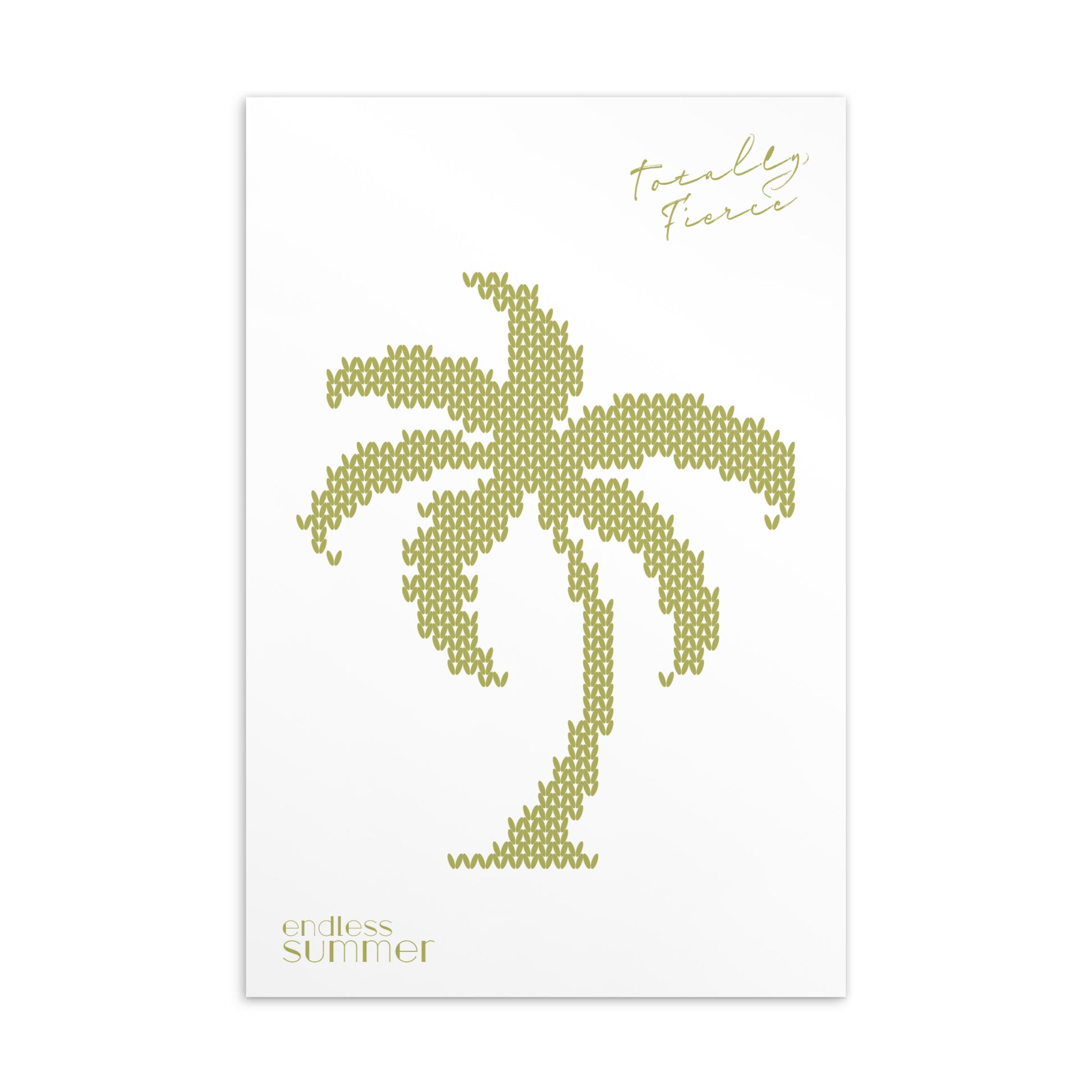 Sommer Postkarte mit Palme - Karte 1