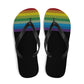 PRIDE Flip-Flops mit Regenbogen Streifen