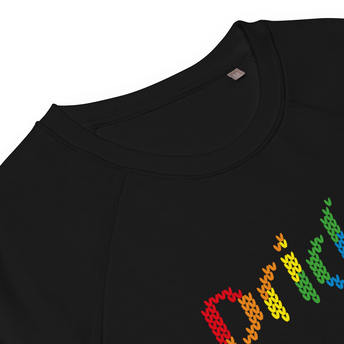 PRIDE Sweatshirt 2023 in schwarz im Detail