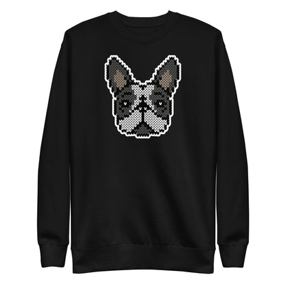 COZY Unisex Premium Sweatshirt Frenchie Black & White