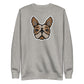 COZY Unisex Premium Sweatshirt Frenchie Fawn Pied
