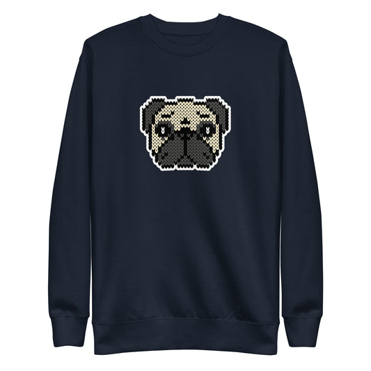 COZY Unisex Premium Sweatshirt Pug Beige