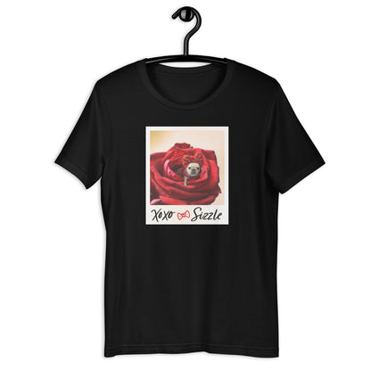 Dogs In Flowers Unisex T-Shirt SIZZLE