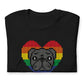 PRIDE Mops Shirt 2023 (Fellfarbe schwarz) in schwarz