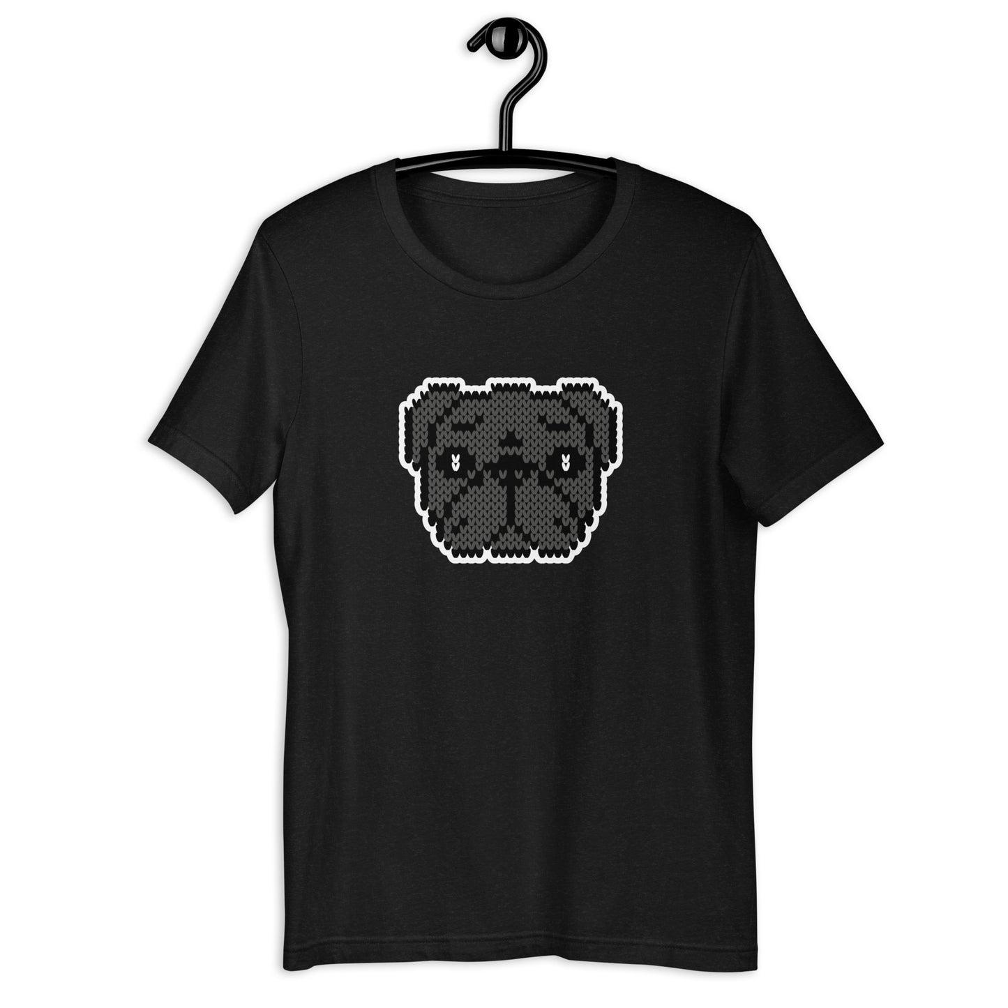 COZY Unisex T-Shirt Pug Black
