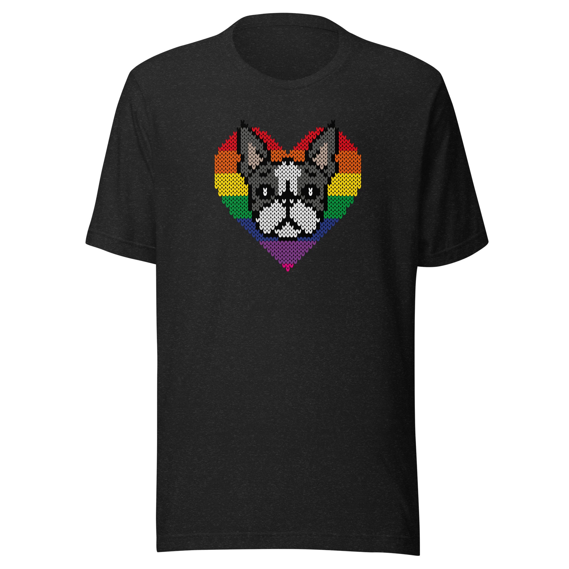 PRIDE Boston Terrier Shirt 2023 in schwarz meliert