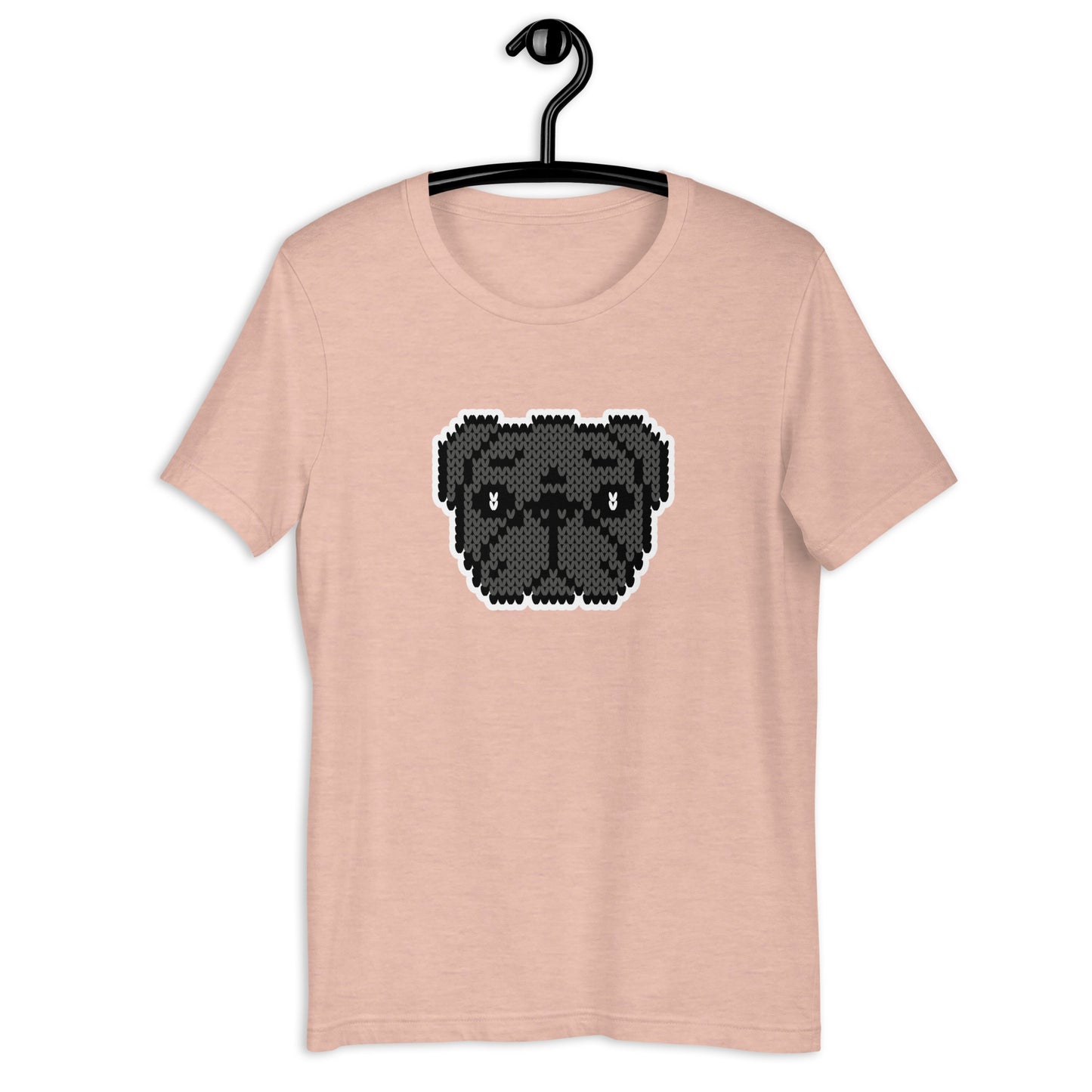 COZY Unisex T-Shirt Pug Black
