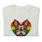 PRIDE Frenchie Shirt 2023 (Fellfarbe fawn pied) in silber