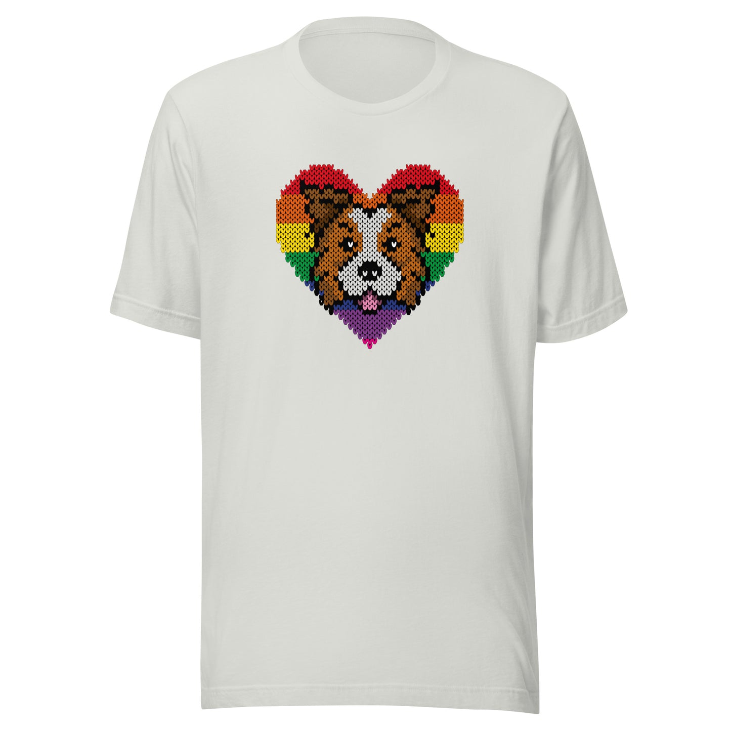 PRIDE Border Collie Shirt 2023 in silber