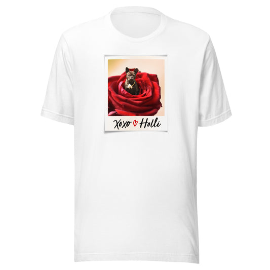 Dogs In Flowers Unisex T-Shirt HOLLI