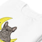Lorienn Pet Snaps Shirt "love you to the moon and back" mit Frenchie Danny Detail